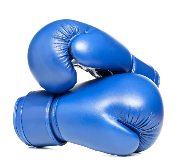 Paar Boxhandschuhe auf weißem Hintergrund — Stockfoto