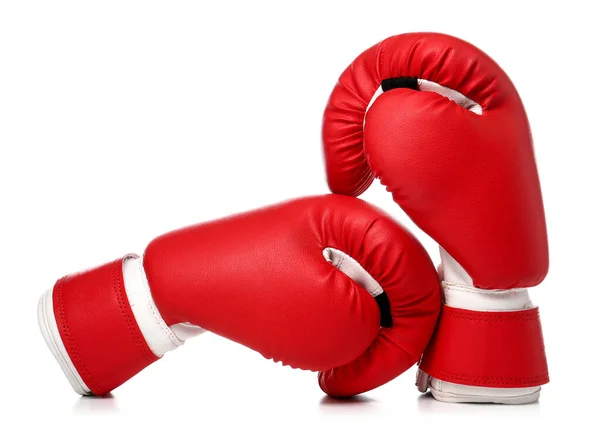 Pair of boxing gloves on white background — Stock Photo, Image