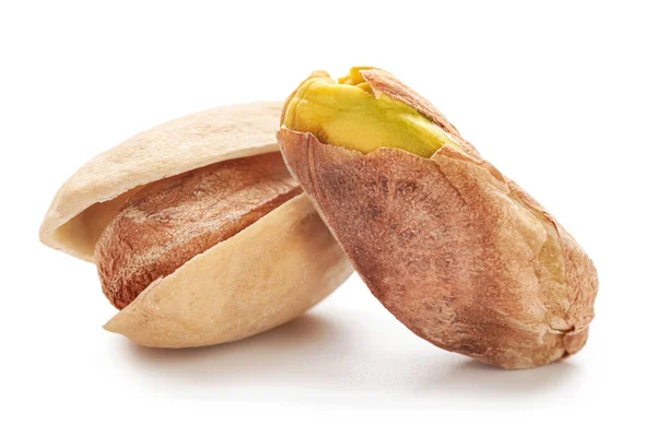 Tasty pistachio nuts isolated on white — Stock Photo, Image