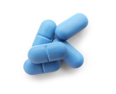 Beyaz arkaplanda renk hapları