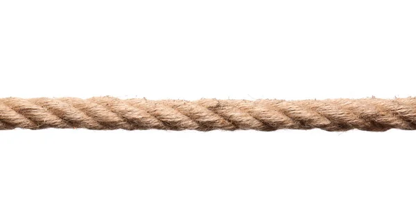 Чиста мотузка на білому тлі — стокове фото