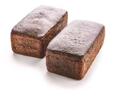 Beyaz zemin üzerinde taze ekmek