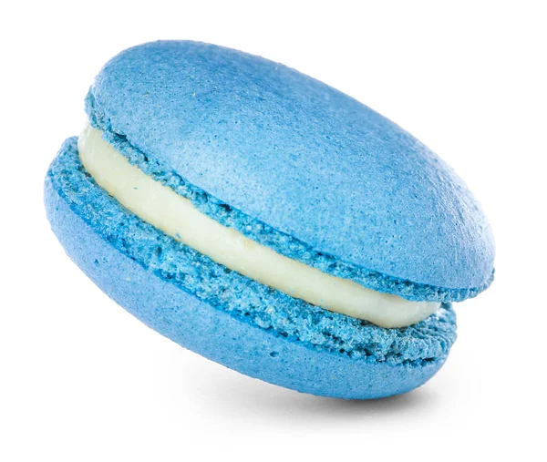 Leckeres Macaron auf weißem Hintergrund — Stockfoto