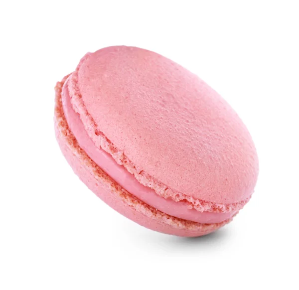 Macaron saporito su sfondo bianco — Foto Stock