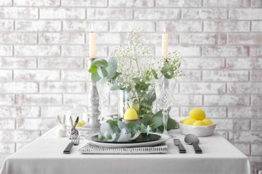 Paskalya kutlamaları için masa seti