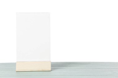 Masada beyaz arkaplana karşı boş menü