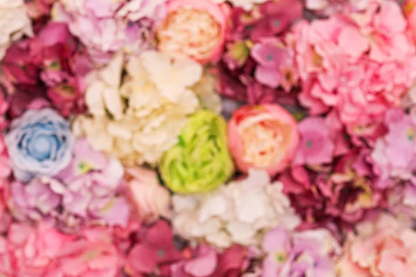 Beautiful blooming flowers as background, blurred view — Stock Photo, Image