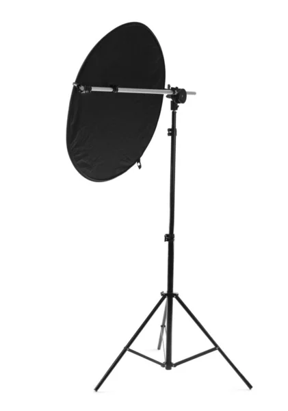 Moderner Fotoreflektor auf weißem Hintergrund — Stockfoto