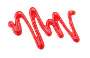 Beyaz arka planda lezzetli domates sosu