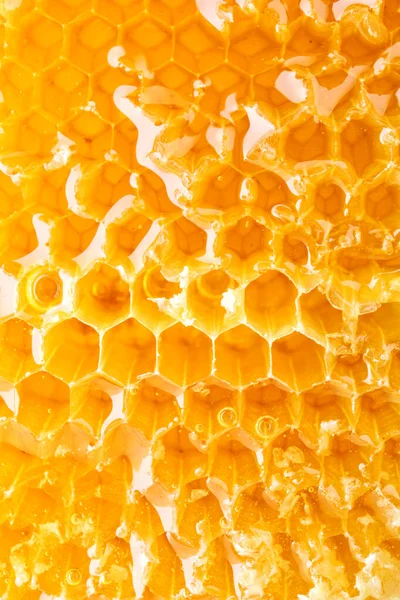 Texture of honeycombs as background — Stock Photo, Image