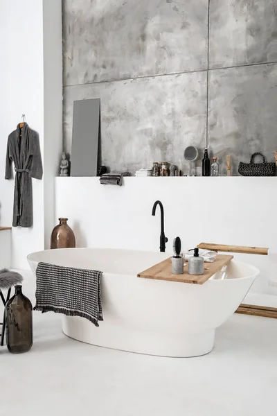 Elegante interior de baño limpio —  Fotos de Stock