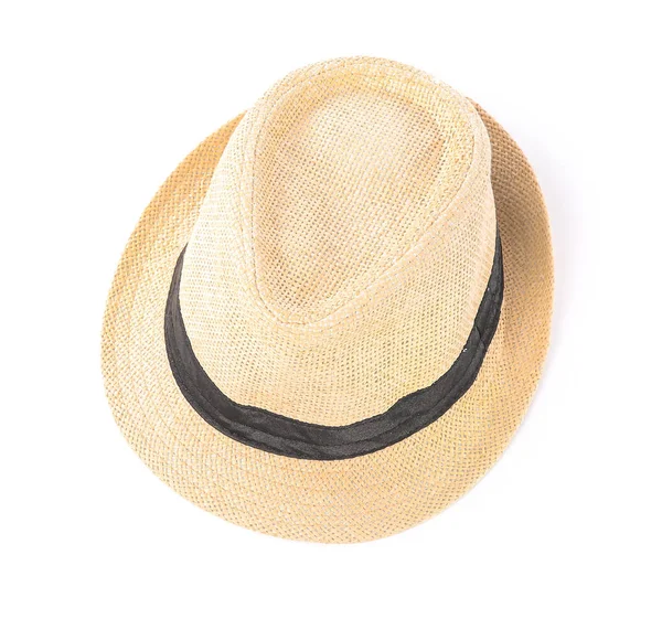 Beyaz arkaplanda şık bir şapka — Stok fotoğraf