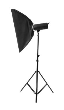Beyaz arka planda fotoğraf stüdyosu için profesyonel softbox