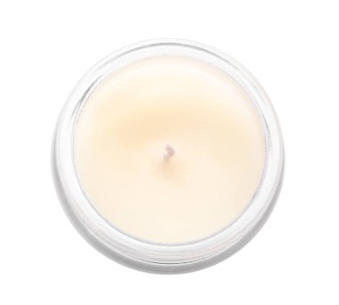 Güzel mum üzerinde beyaz izole