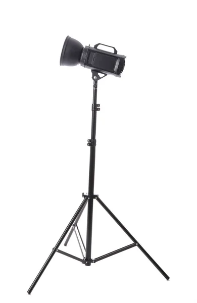 Professional lighting equipment for photo studio on white background — ストック写真