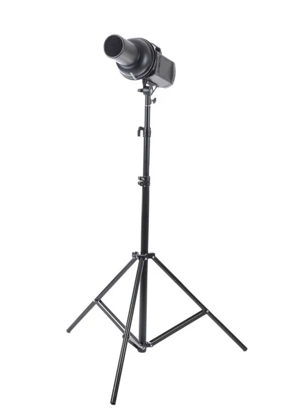 Professional lighting equipment for photo studio on white background — Stock Photo, Image