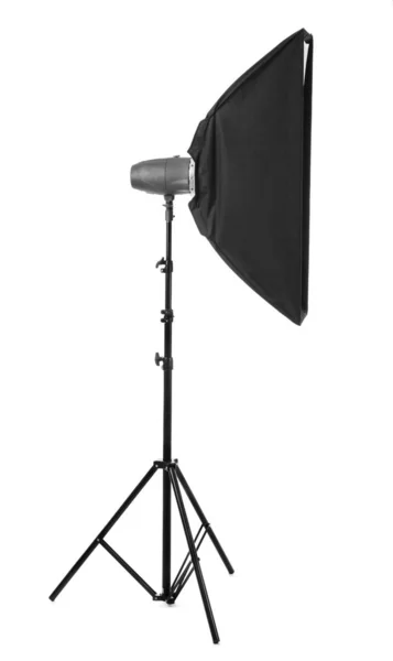 Professionelle Softbox für Fotostudio auf weißem Hintergrund — Stockfoto