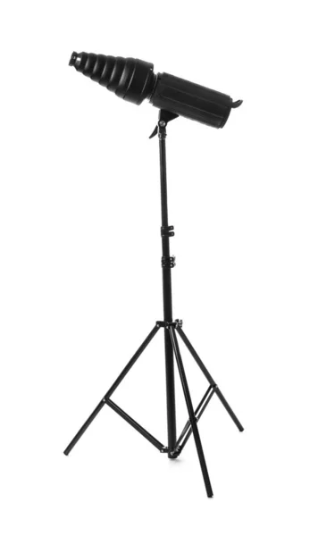 Professional lighting equipment for photo studio on white background — Stock Photo, Image