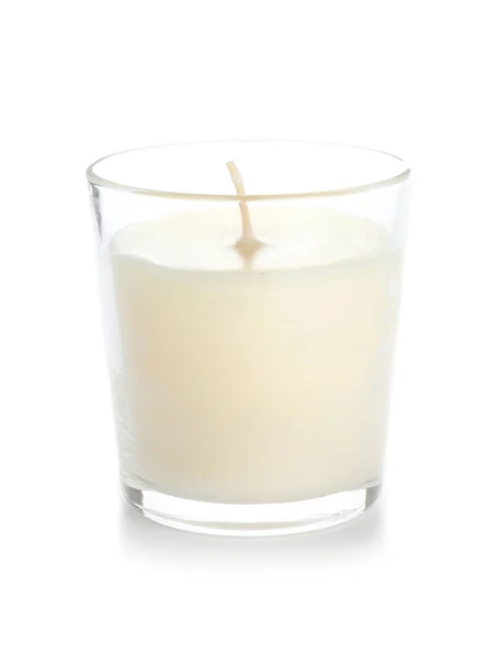 Schöne Kerze isoliert auf weiß — Stockfoto