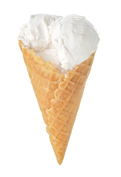 Dulce sabroso helado sobre fondo blanco — Foto de Stock