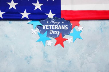 Renk arkaplanındaki Usa Anma Günü için kompozisyon