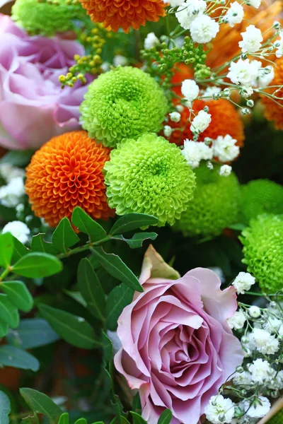 Bouquet of beautiful fresh flowers, closeup — Stock Photo, Image