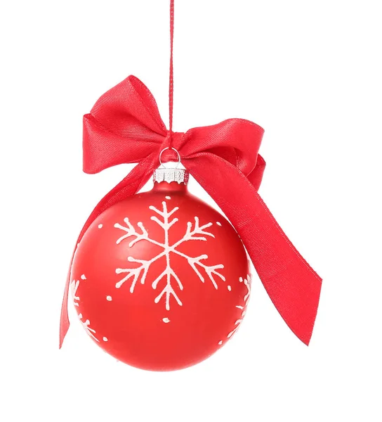 Beautiful Christmas ball on white background — Stock Photo, Image
