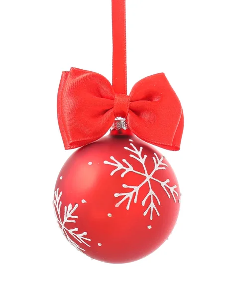 Beautiful Christmas ball on white background — Stock Photo, Image