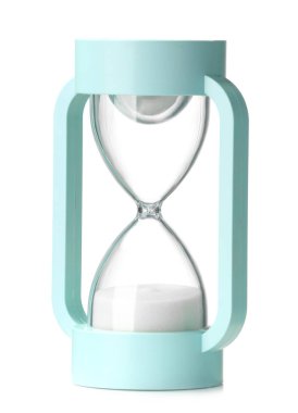 Beyaz arkaplanda Kum Saati