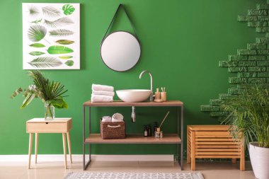 modern konforlu banyo iç