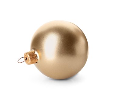 Beyaz arka planda güzel bir Noel balosu