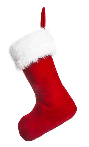 Christmas sock on white background — Stock Photo, Image