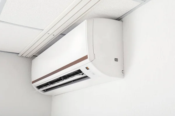Modern air conditioner on wall — Stock Photo, Image