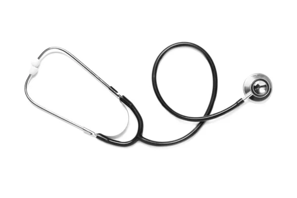 Stethoscope on white background. Cardiology concept — Stock Photo, Image