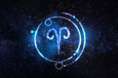 Astroloji, yıldızlı gökyüzüne karşı Koç burcu