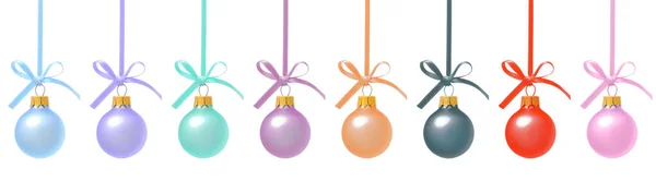 Beautiful Christmas balls on white background — Stock Photo, Image