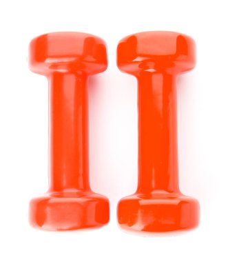 Beyaz arkaplanda renk halterleri