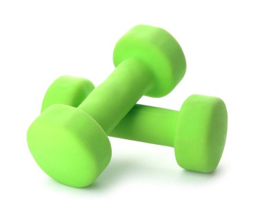 Beyaz arkaplanda renk halterleri