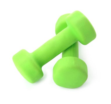 Beyaz arkaplanda renk halterleri