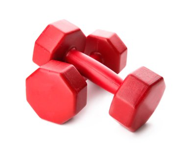 Beyaz arkaplanda renk halterleri