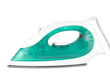 beyaz zemin üzerinde elektrik demir