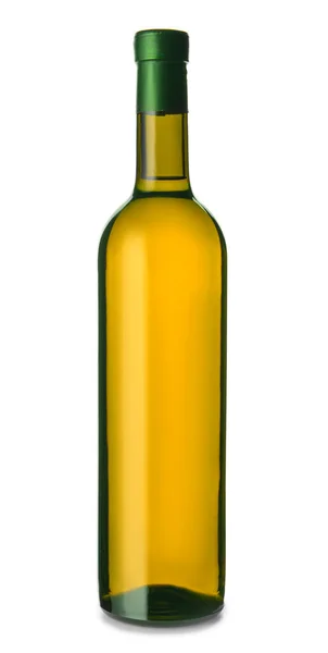 Bottle of tasty wine on white background — Stock Photo, Image