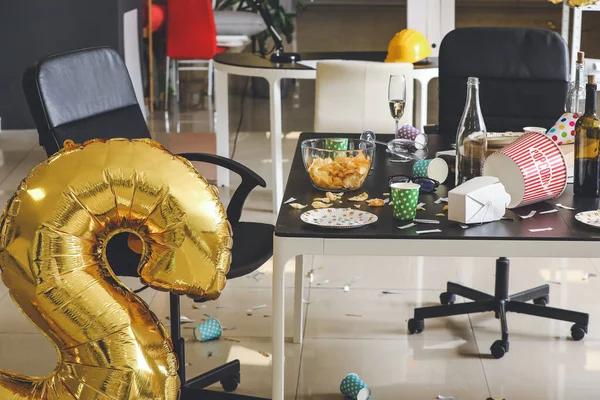 Interior of office after New Year party — Stock Photo, Image