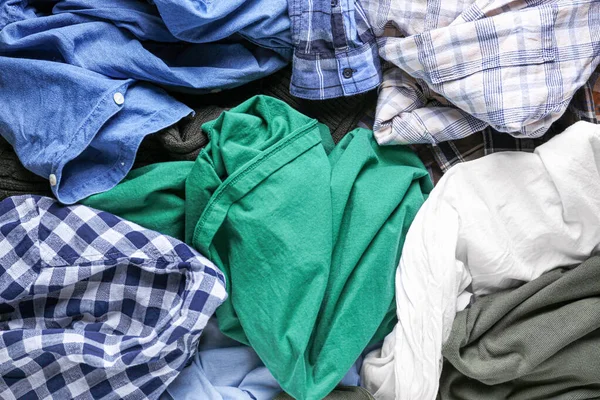 Montón de ropa diferente, vista superior — Foto de Stock