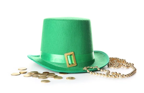 Composition for St. Patrick's Day on white background — Stock Photo, Image