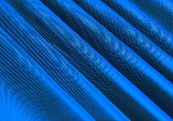 Texture of blue fabric, closeup — Stock Photo, Image