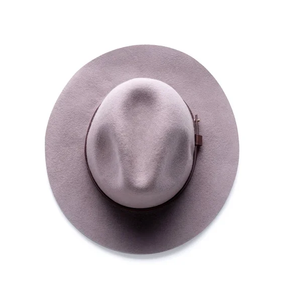 Elegante sombrero sobre fondo blanco —  Fotos de Stock