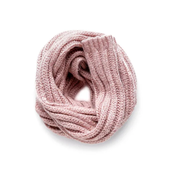 Stylish scarf on white background — Stockfoto