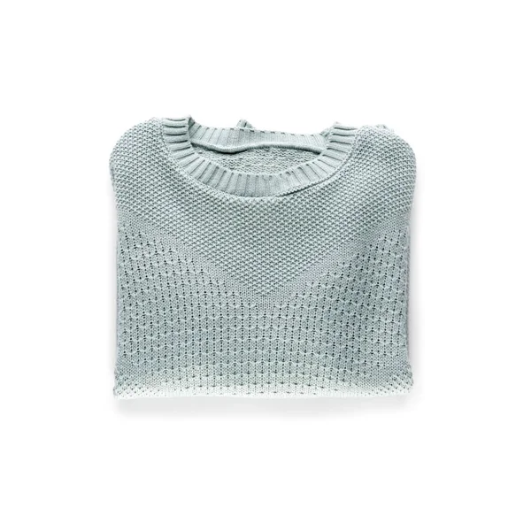 Stylish sweater on white background — Stock Photo, Image