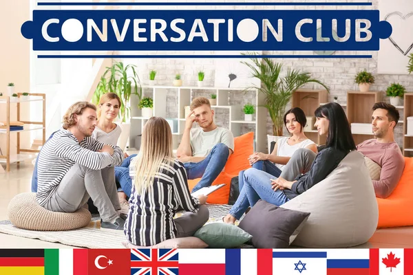 People learning languages in conversation club